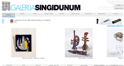 Desktop Screenshot of galerijasingidunum.com
